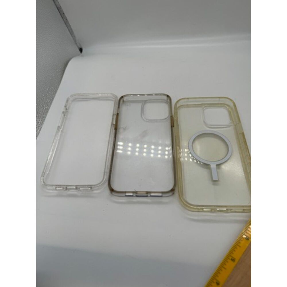 SPECK 3-Piece iPhone 12MaxPro Clear Acrylic Case Magnetic Ring